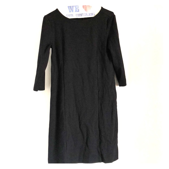 Ann Taylor Factory black shift dress - Picture 1 of 3